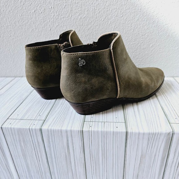 Sam Edelman Green Gray Ankle Booties- Girl's Size 4 - Picture 5 of 7